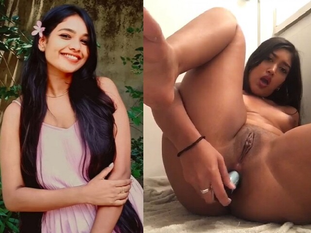 Desi babe using vibrator in anal viral village