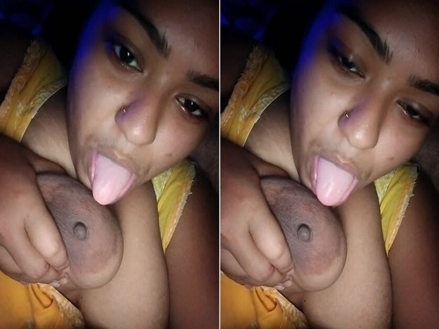 Bengali girl licking boobs at night viral
