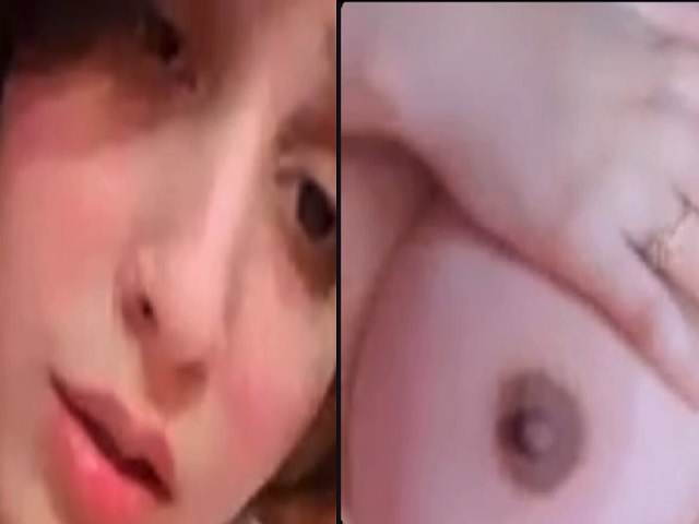 horny girl squeezing boobs viral 2 videos