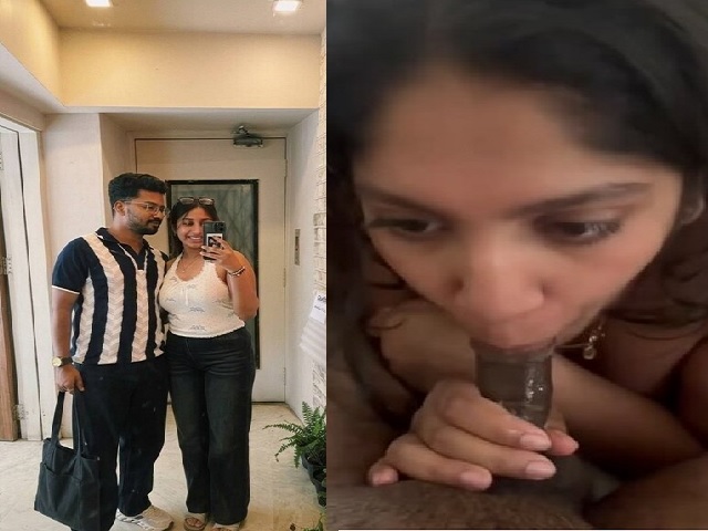 cute wife juicy blowjob deep throat before sex with