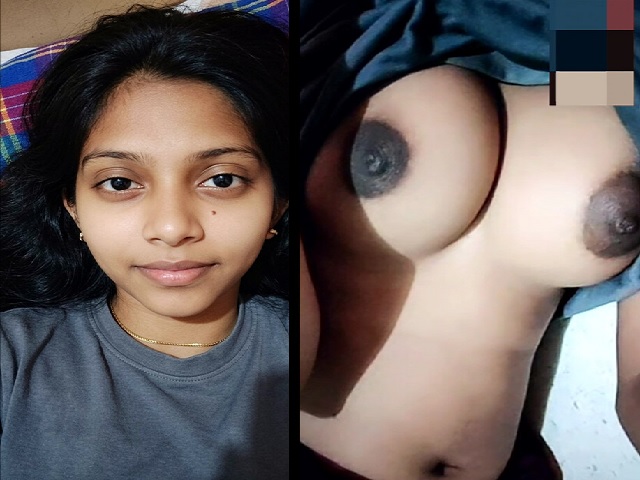 dark nipples college girl of 21yo goes topless